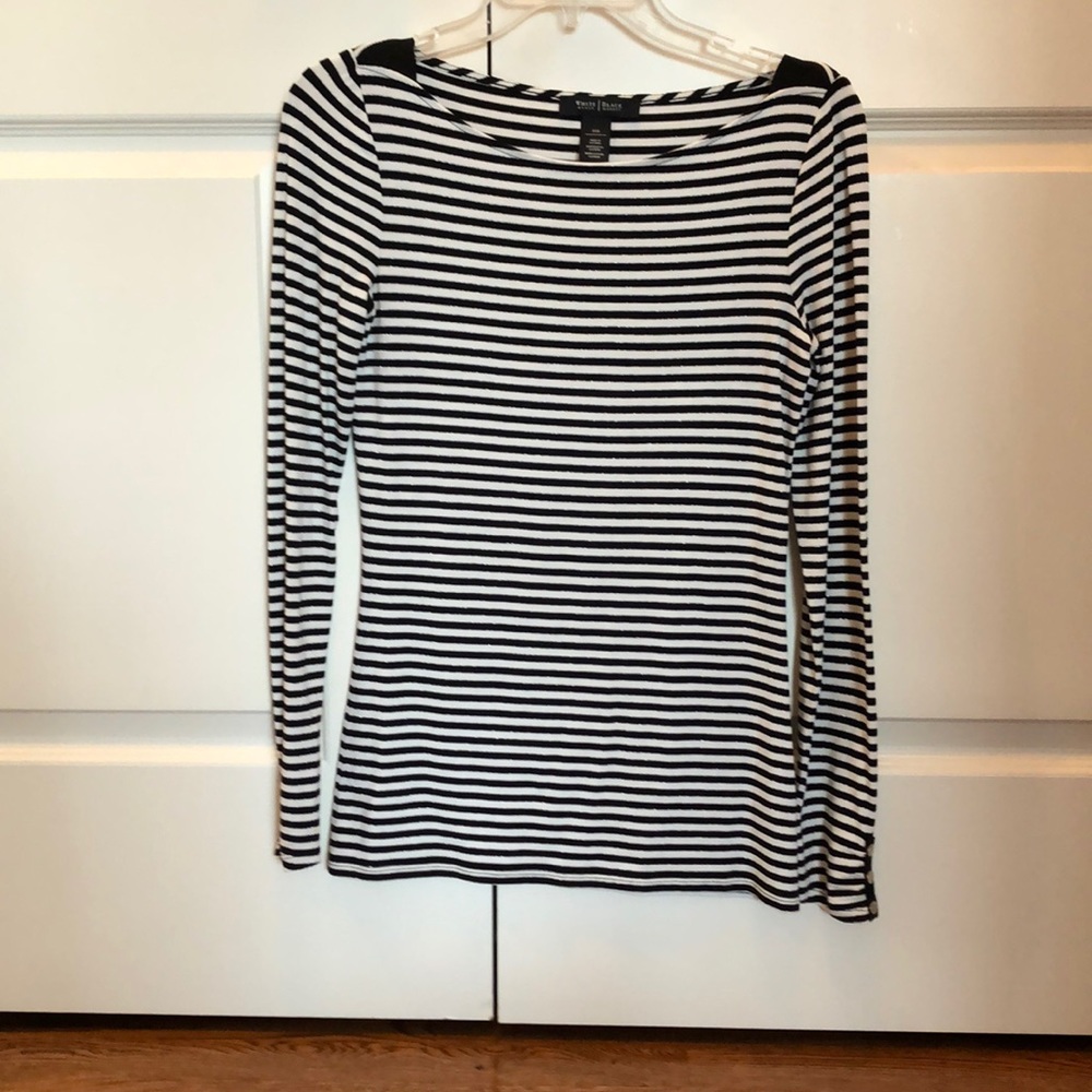 White House Black Market Striped blouse